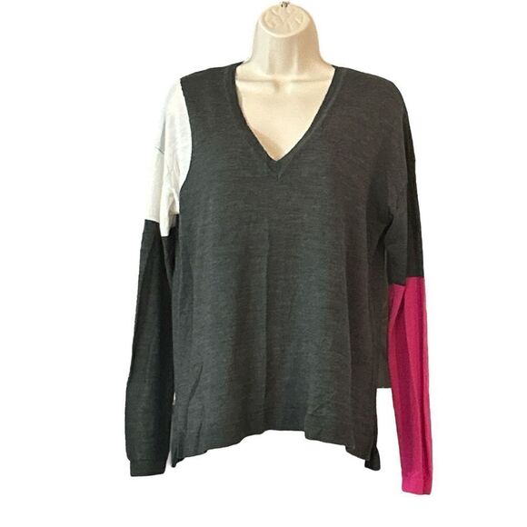 Lane Bryant Fine Merino Collection Sweater Womens 14/16 Colorblock - Picture 4 of 10